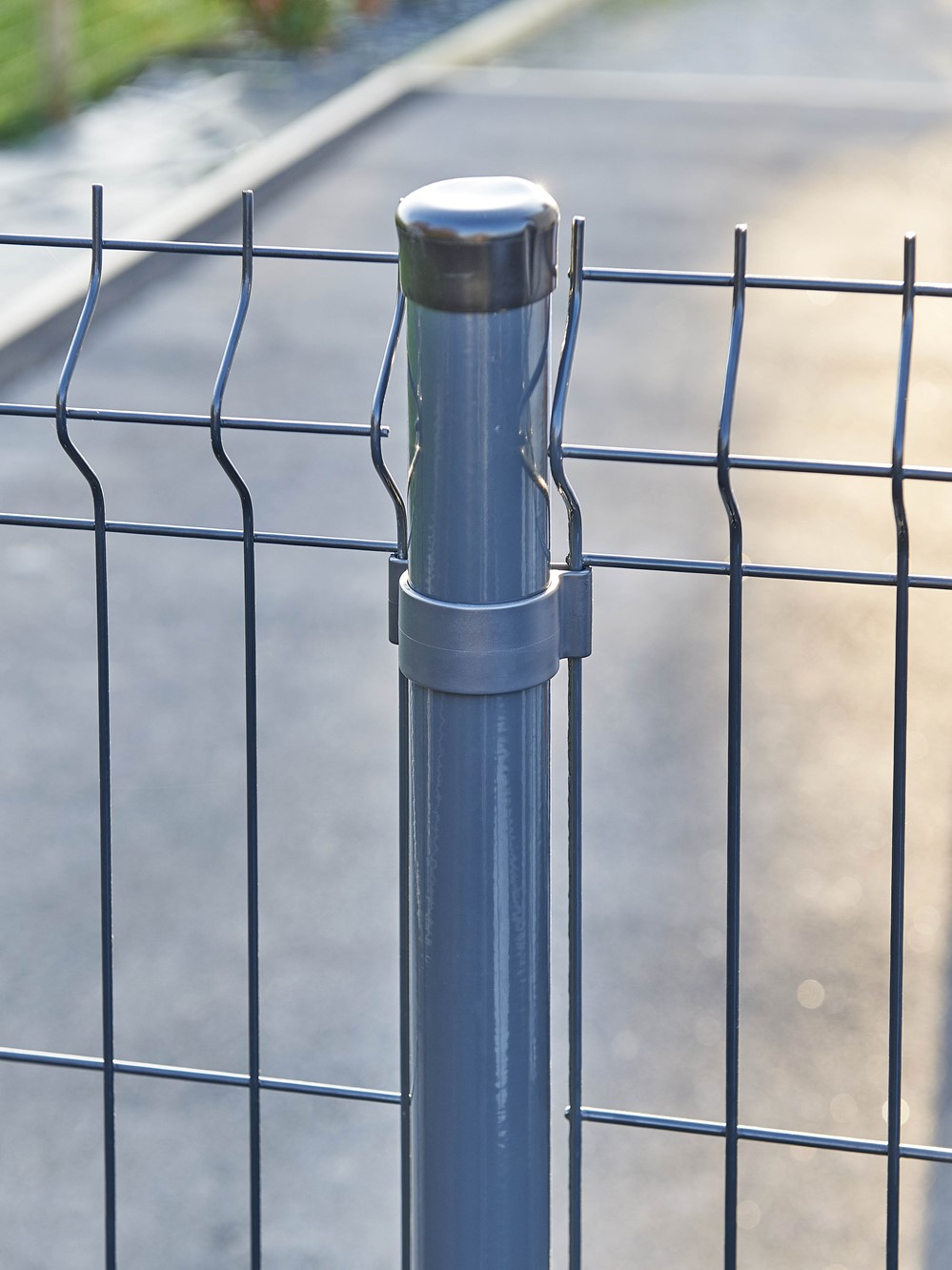 Poteau Rond Univers Gris 7016 Ø48mm h0,70m - DIRICKX