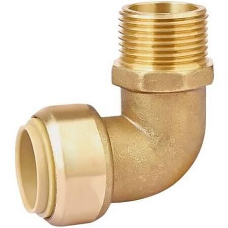 Raccord Toutub Coude laiton mâle 15x21 Ø12 - 3186645 - BOUTTE