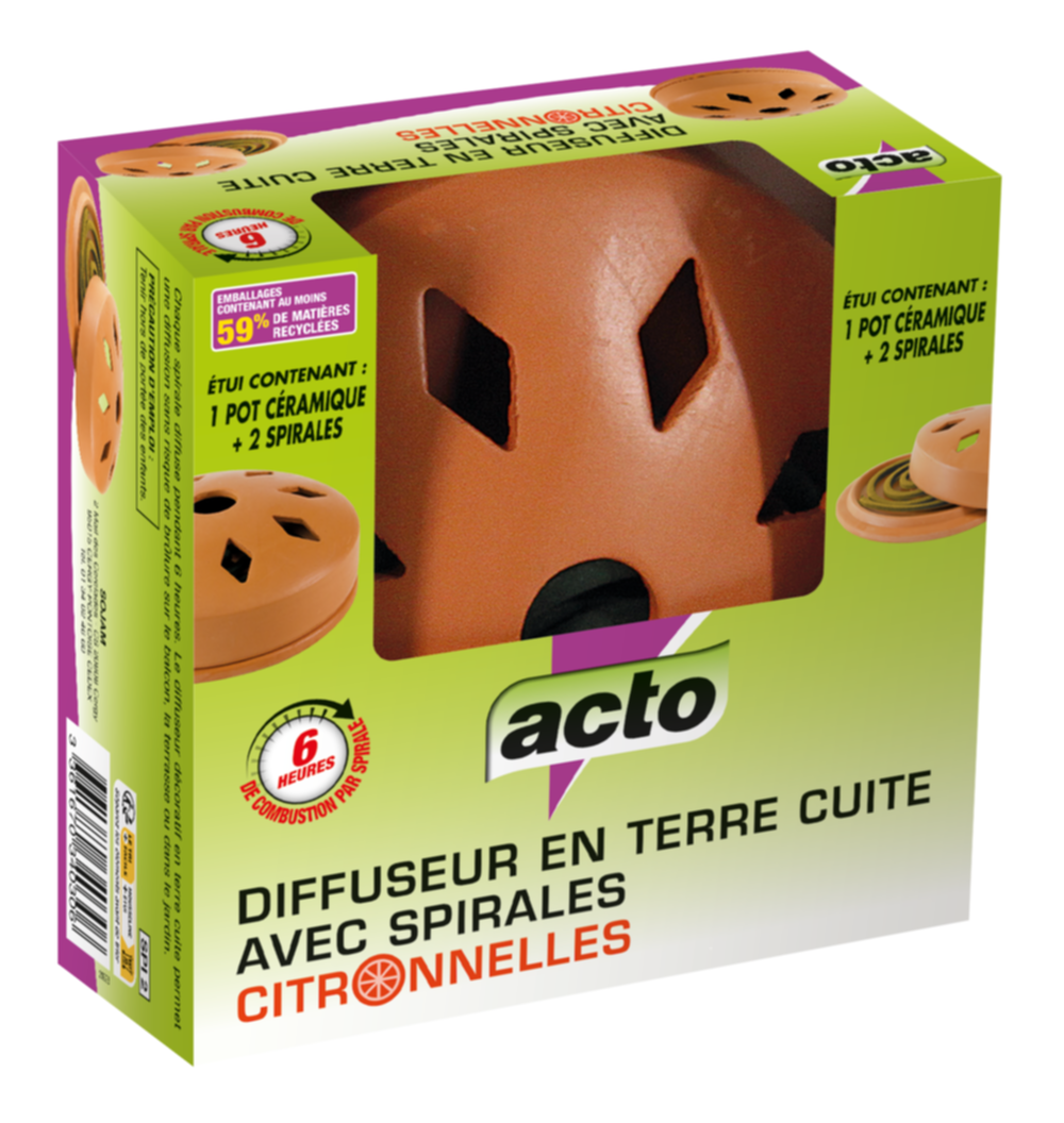 Pot céramique anti-moustiques