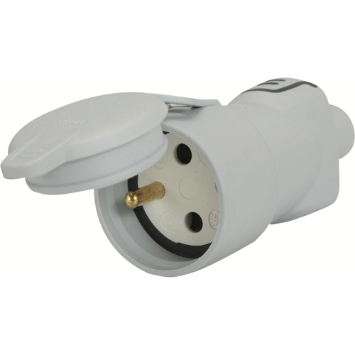 Fiche femelle Plexo 2 P+T + clapet protection IP44 - LEGRAND