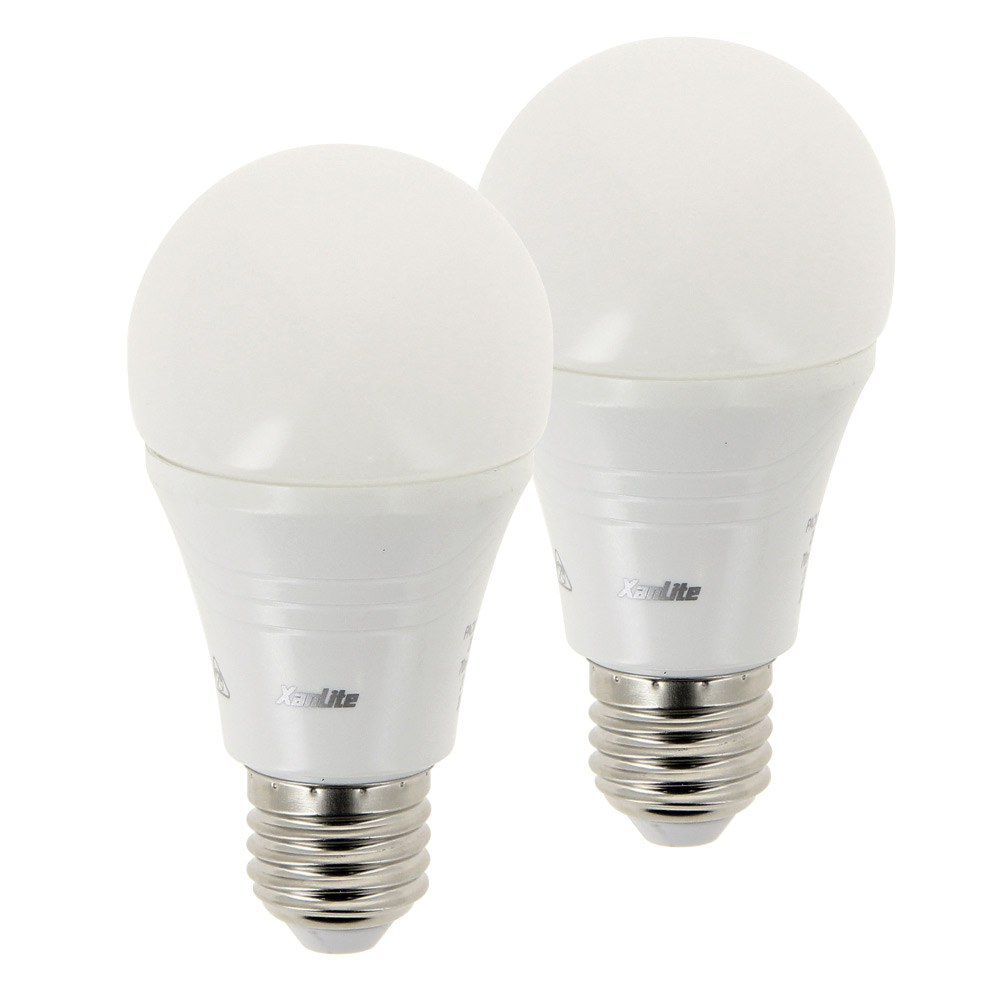 2 ampoules led SMD E27 1055lm 12W blanc neutre - XANLITE