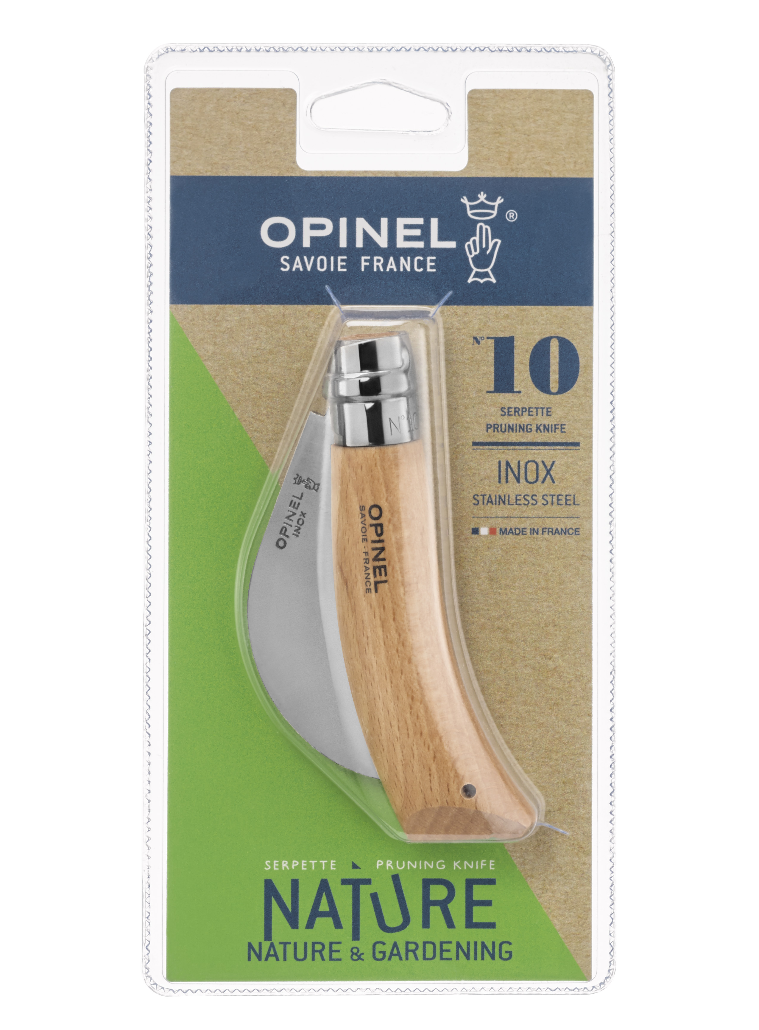 Couteau serpette N10 - lame inox - OPINEL