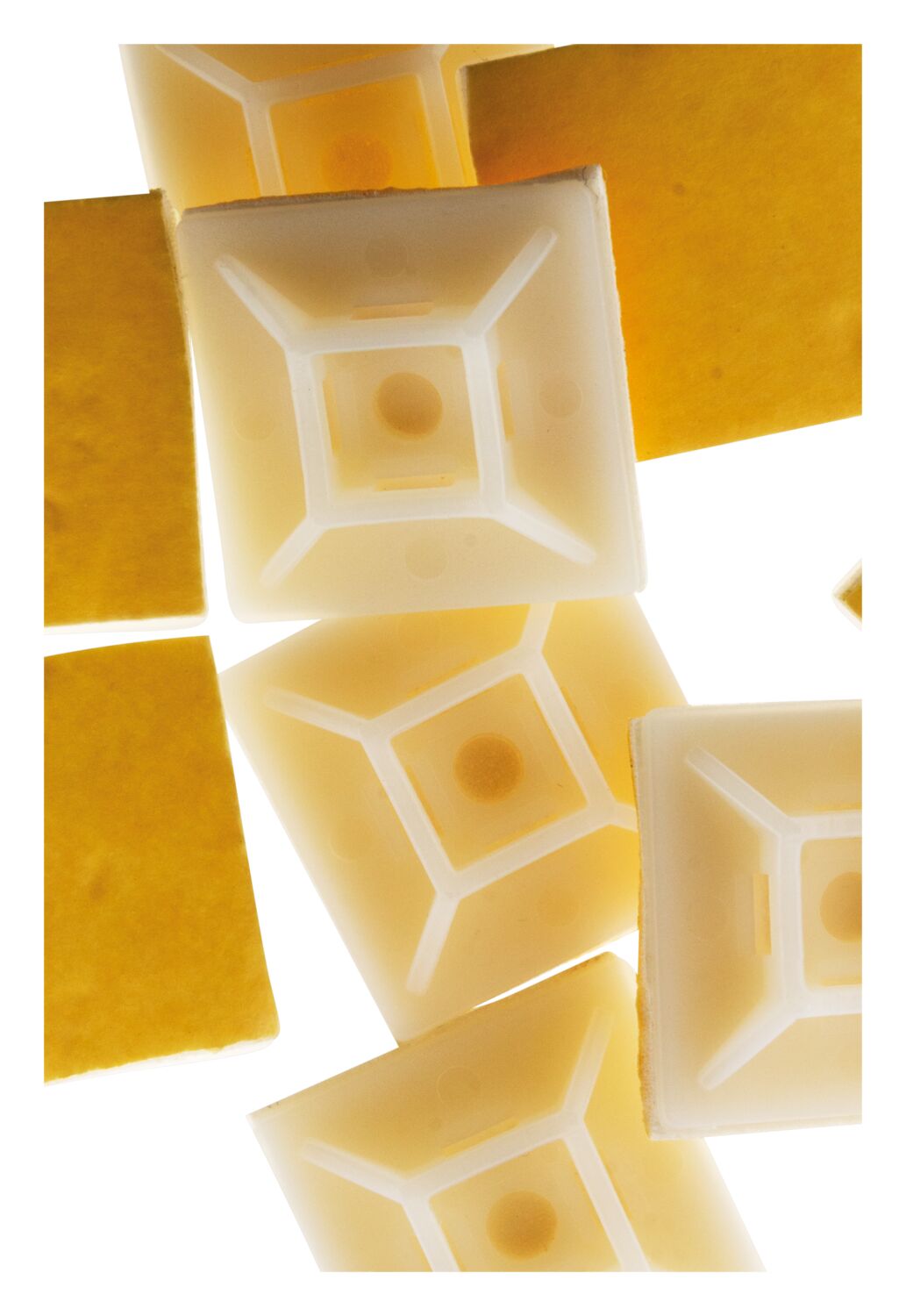 Embase adhesive collier transp. x10 - INOTECH