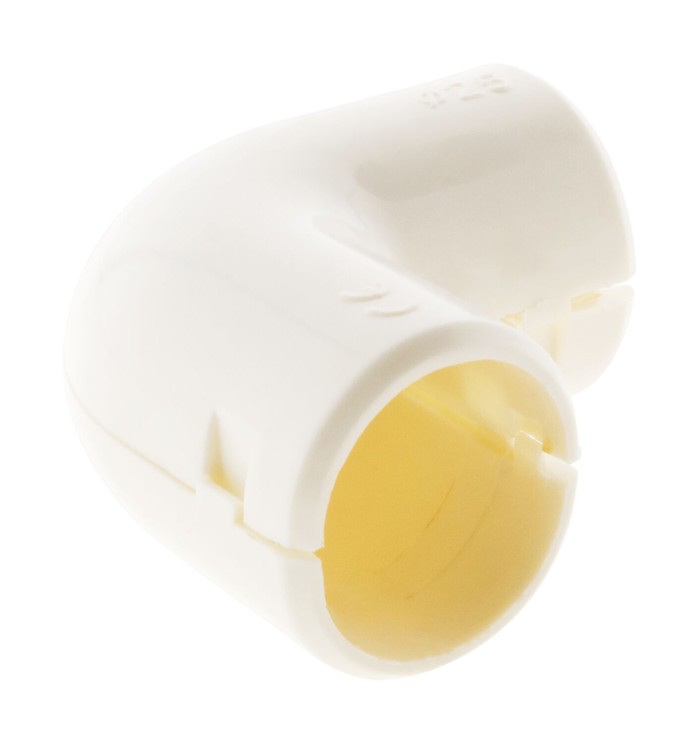 Lot de 2 équerres en PVC blanc D25mm - ZENITECH