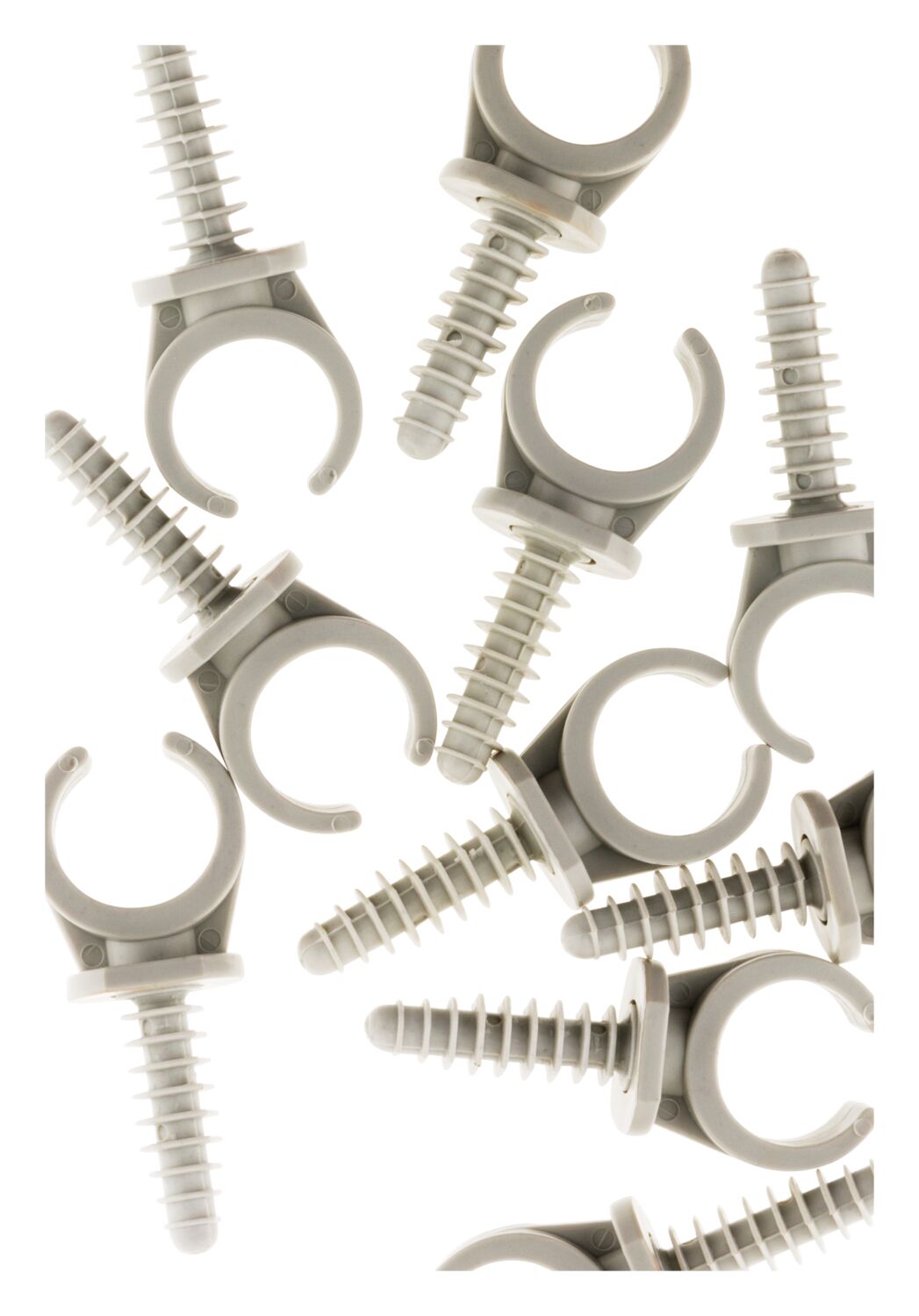 CLIP TUBE ZENITECH GRIS PVC D20MM X10