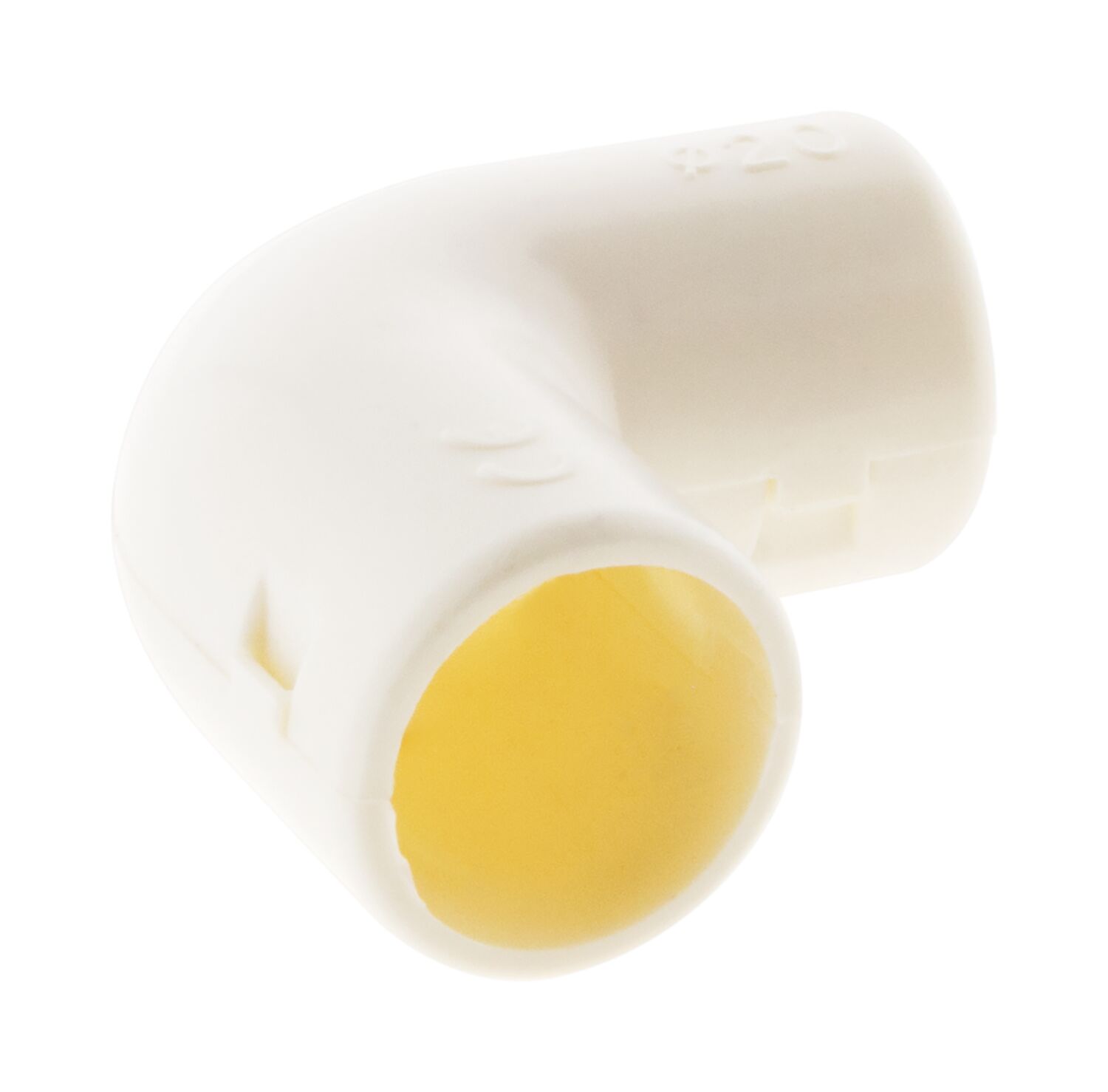 EQUERRE ZENITECH BLANC PVC D20MM X3