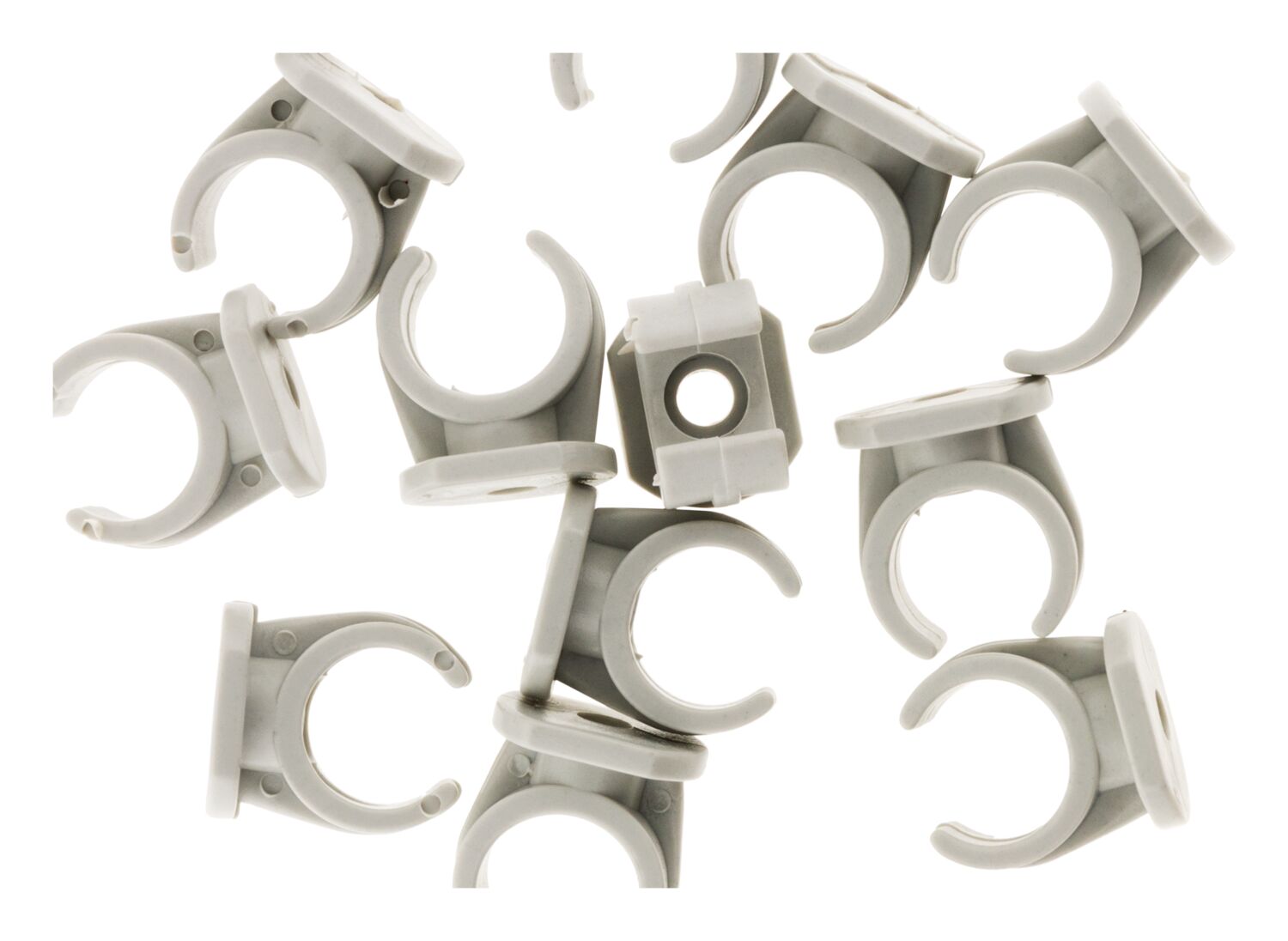 CLIPS SANS CHEVILLE DIAM20 GRIS X15