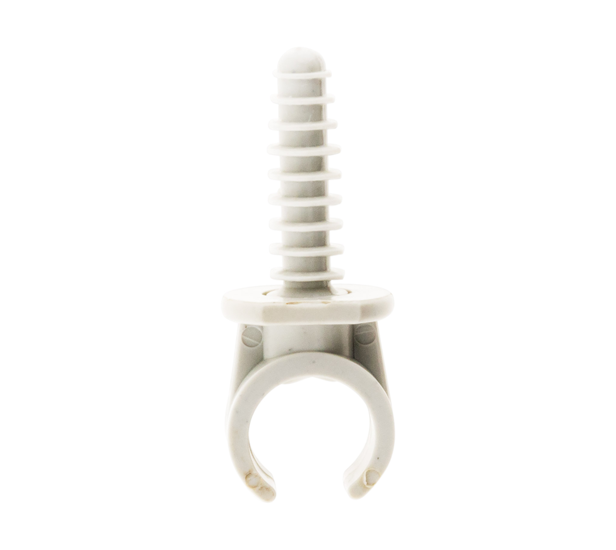 Lot de 10 clips tube PVC gris diamètre 16 mm - ZENITECH