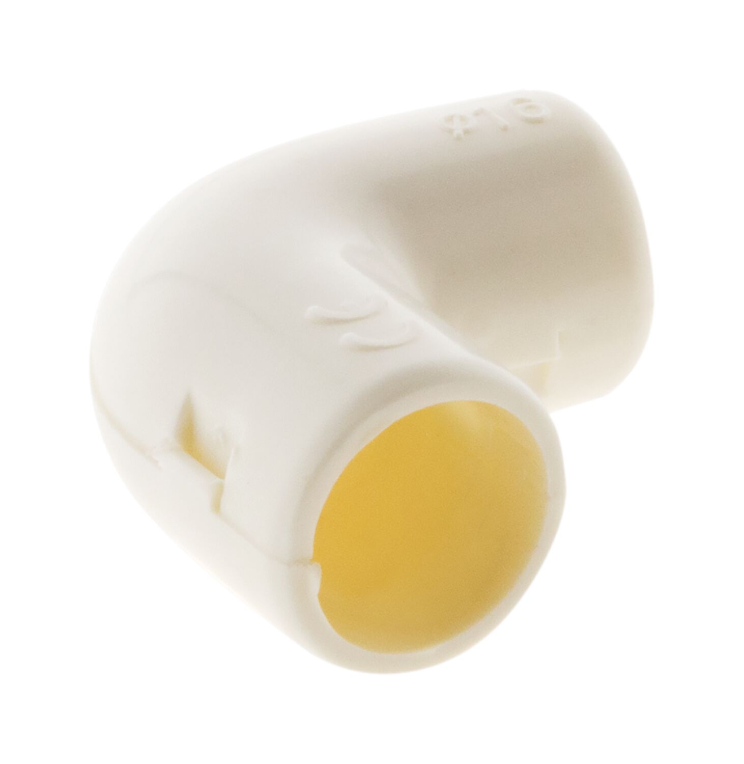 EQUERRE ZENITECH BLANC PVC D16MM X3