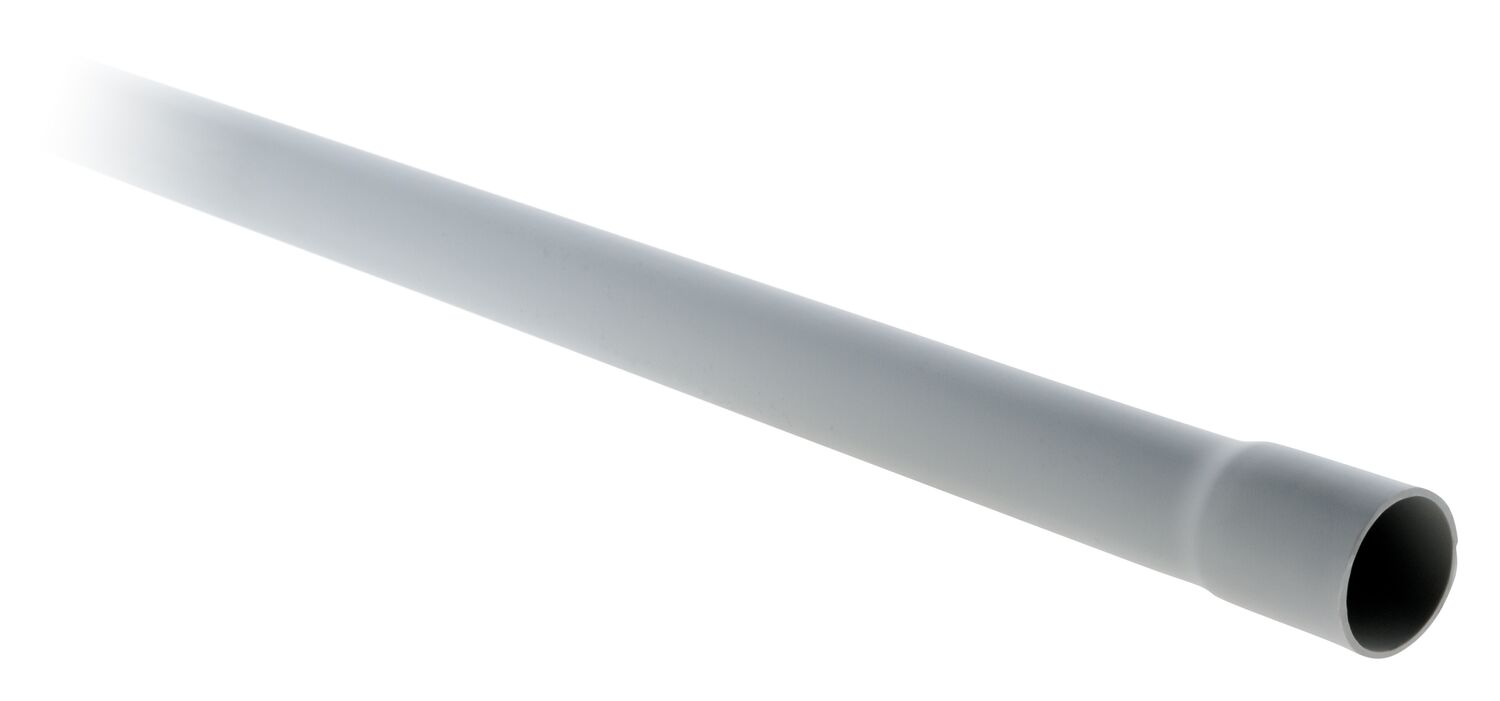 Tube IRL gris PVC d25mm Longueur 2m - PLASTO