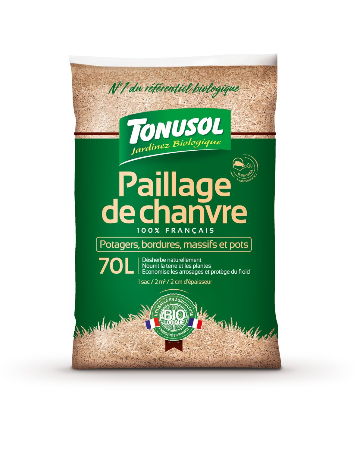 Paillage de chanvre Bio 70L - TONUSOL