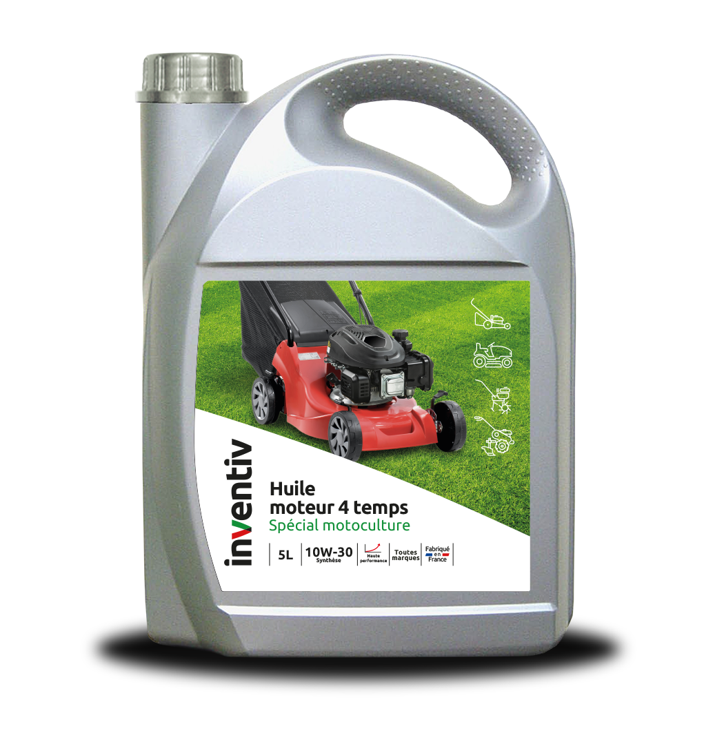 Lubrifiant moteur 4 temps spécial motoculture 10W-30 5L - INVENTIV