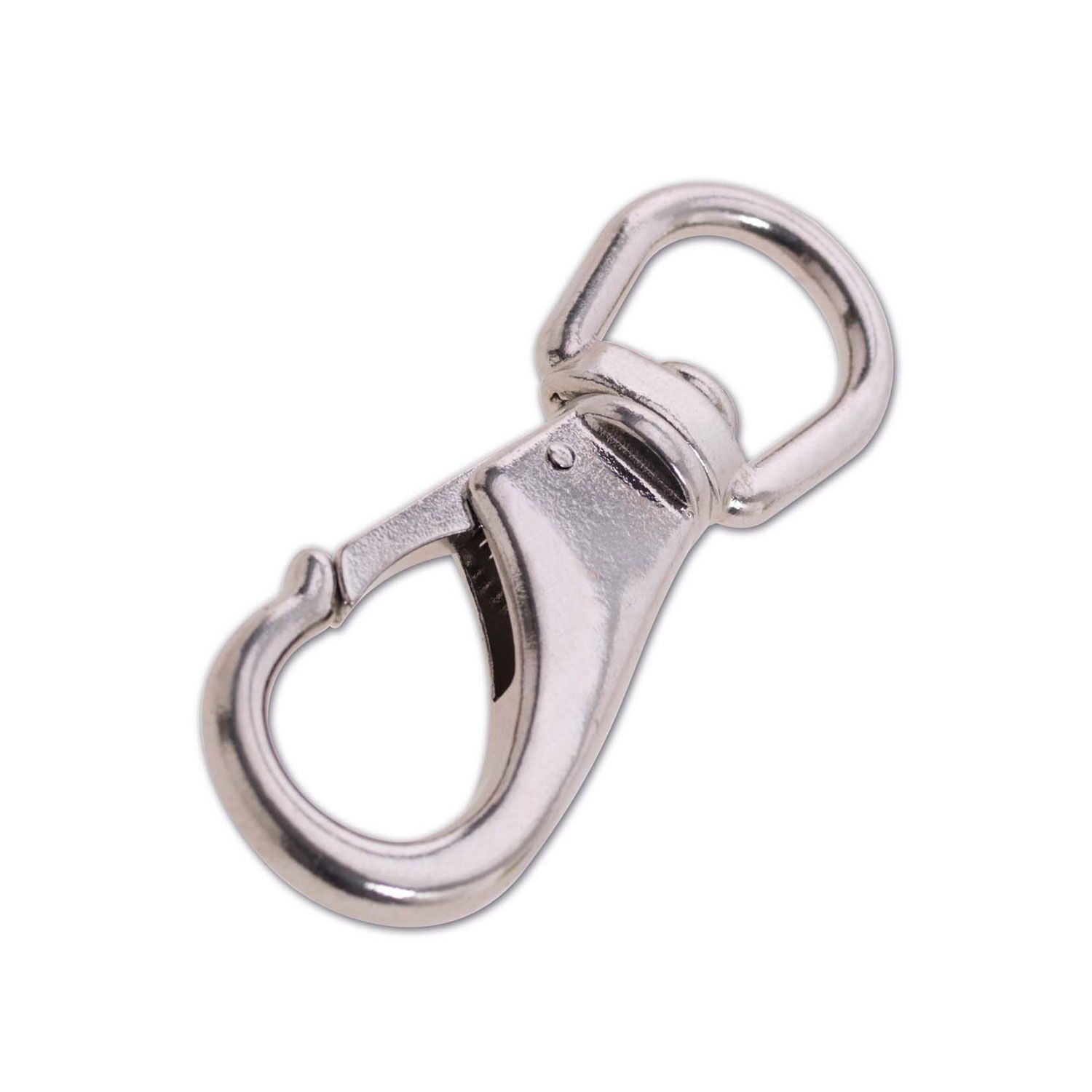 Mousqueton à linguet et touret à largage rapide  - acier inoxydable - charge de travail indicative 136 kg - longueur 116 mm - CHAPUIS