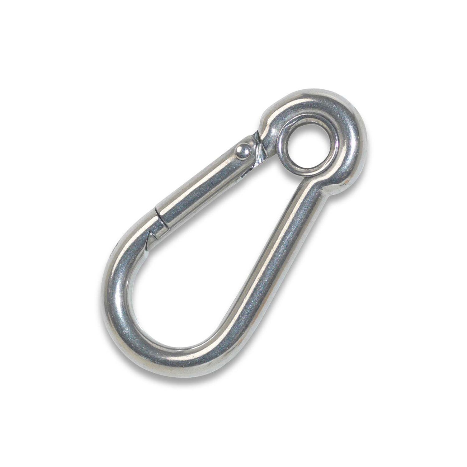 Mousqueton à vis - acier inoxydable - charge de travail indicative 64 kg - diamètre 6 mm - longueur 60 mm - CHAPUIS