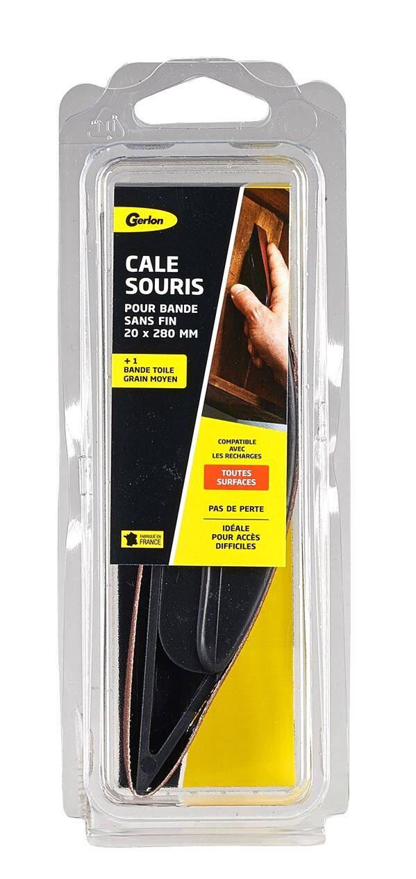 souris de poncage + 1 bande grain moyen corindon