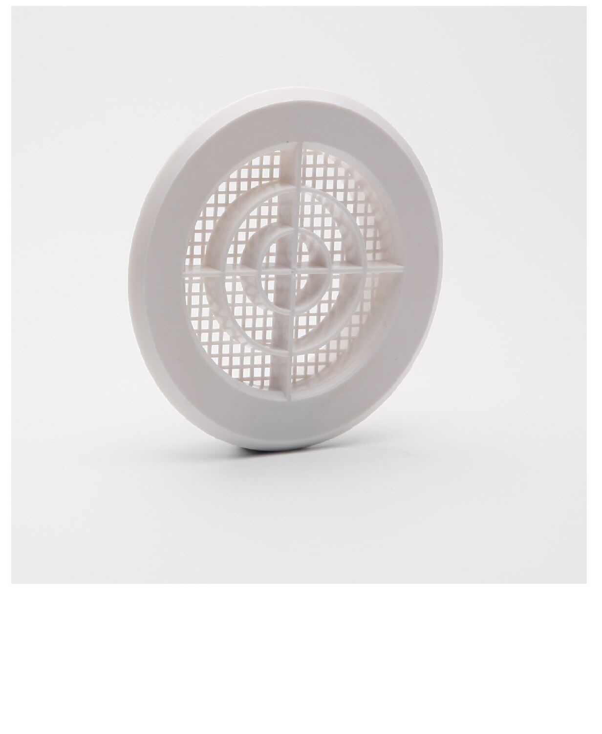 Grille aération blanc à clipser Ø 10cm