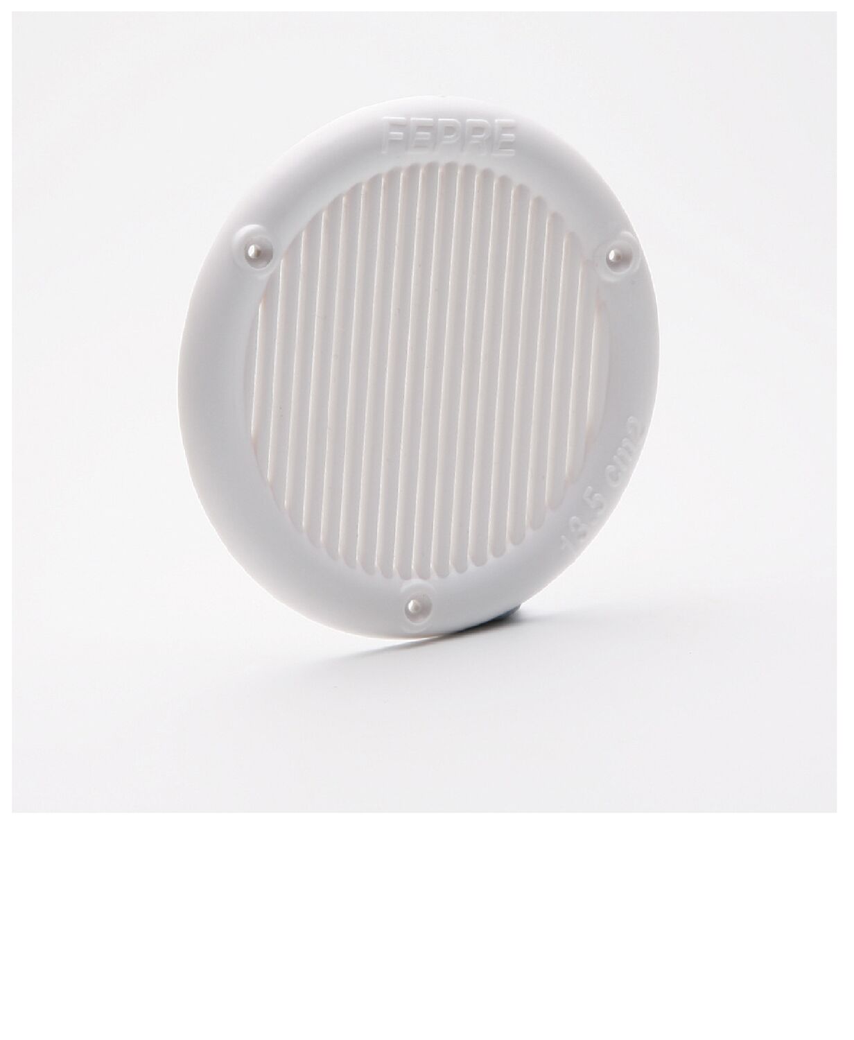 Grille aération blanc à visser Ø 10.3cm