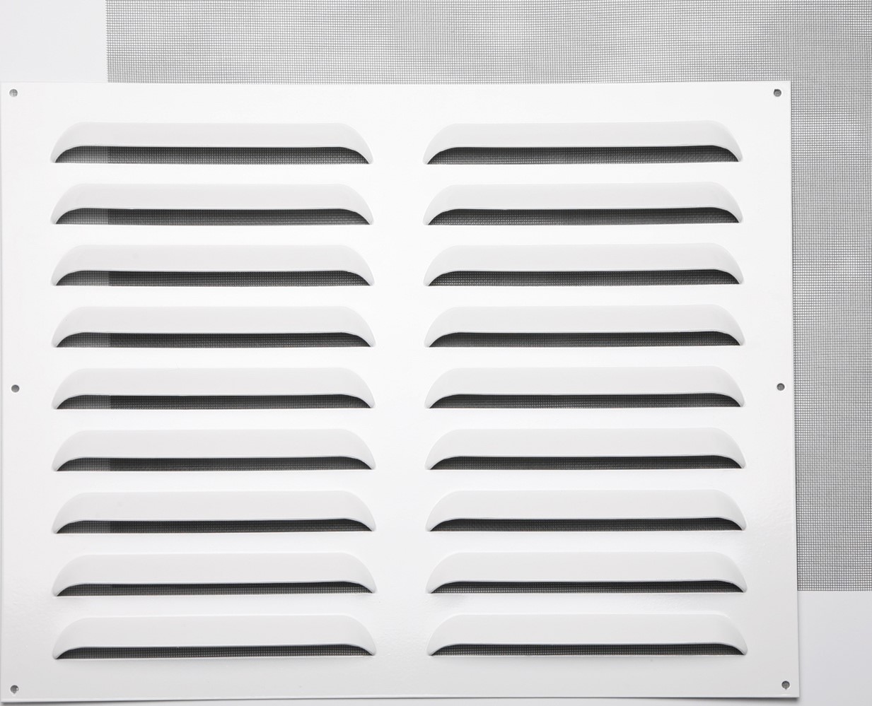 Grille d'aération renforcée aluminium blanc 40x50cm