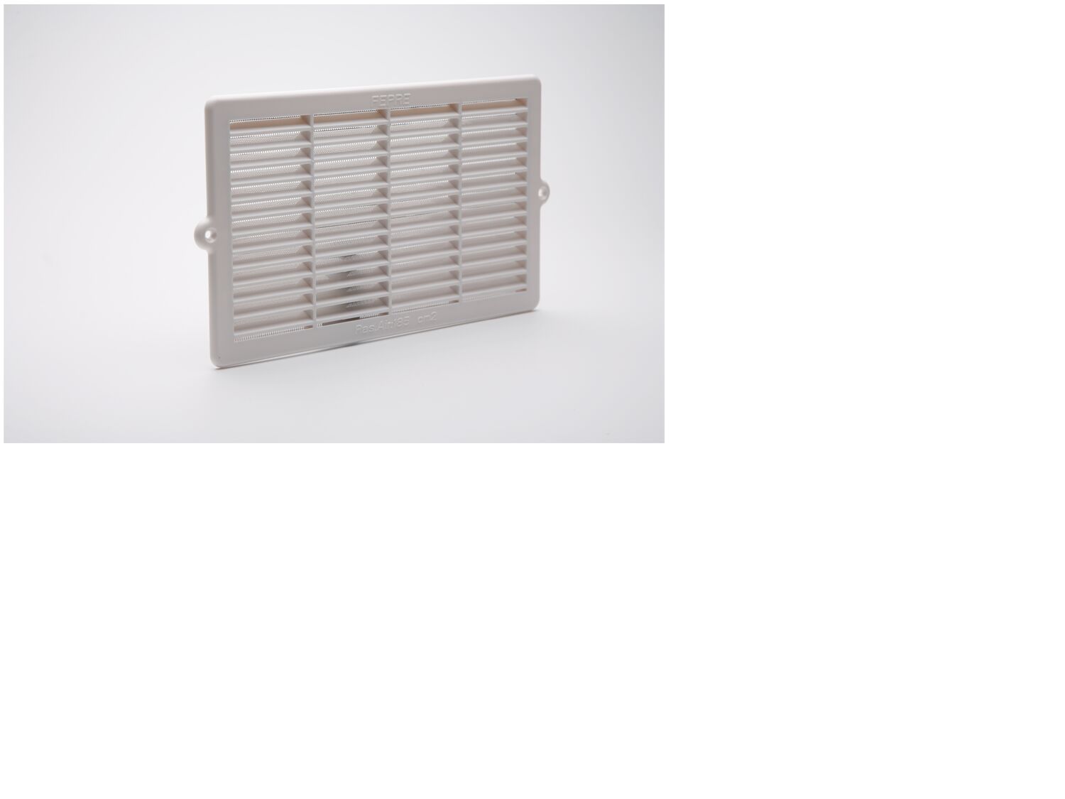 Grille aération aluminium blanc à encastrer 15,2x27,6cm