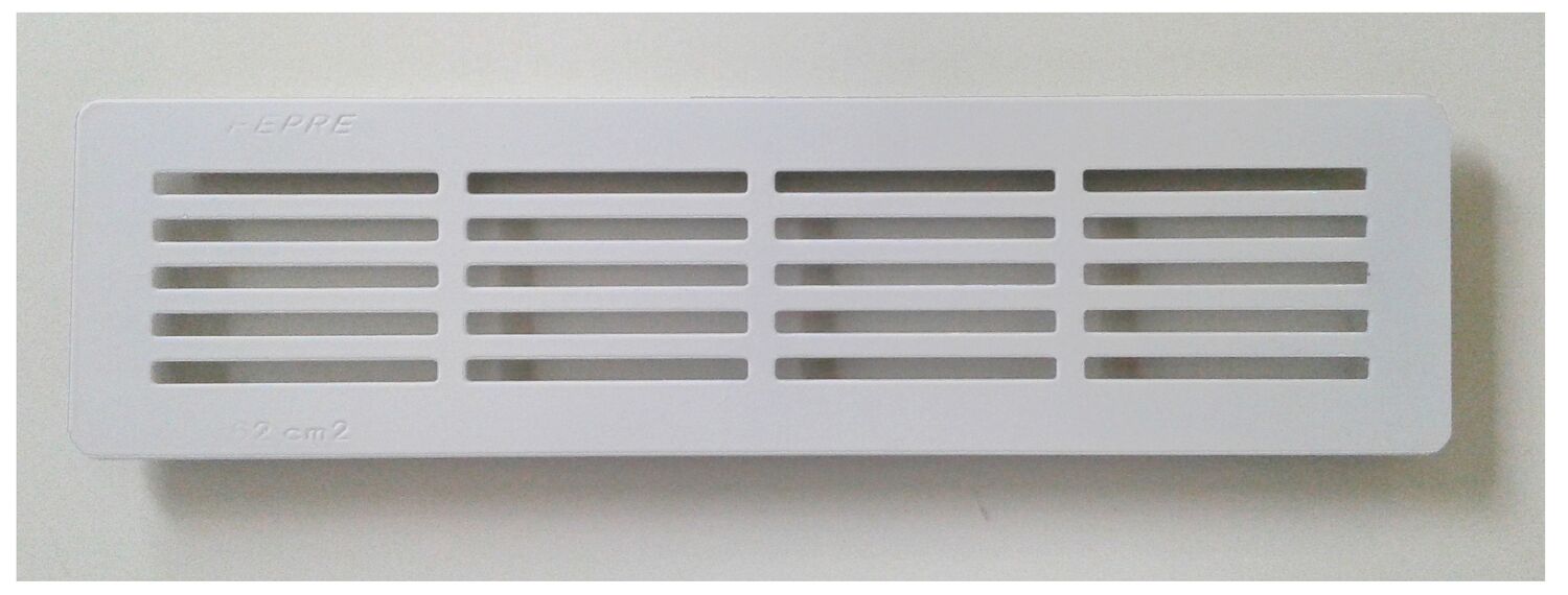 GRILLE DECOR A ENCASTRER. ALU COULEUR ARGENT