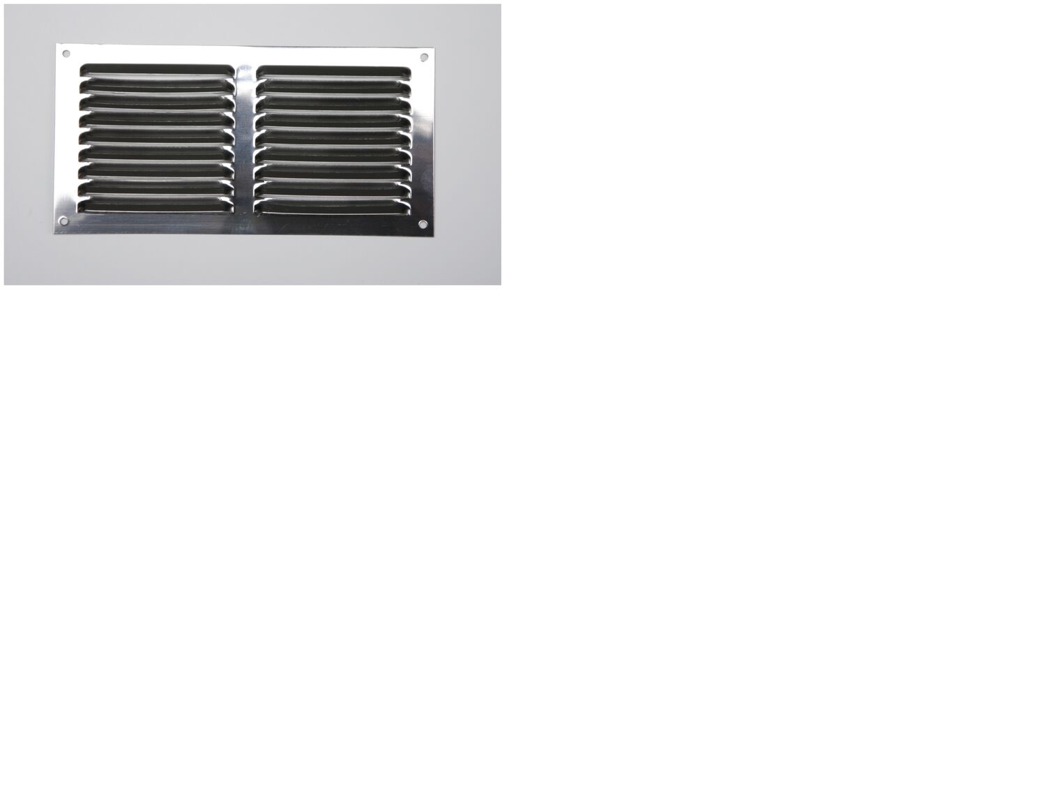 Grille aération inox à visser 10x20cm