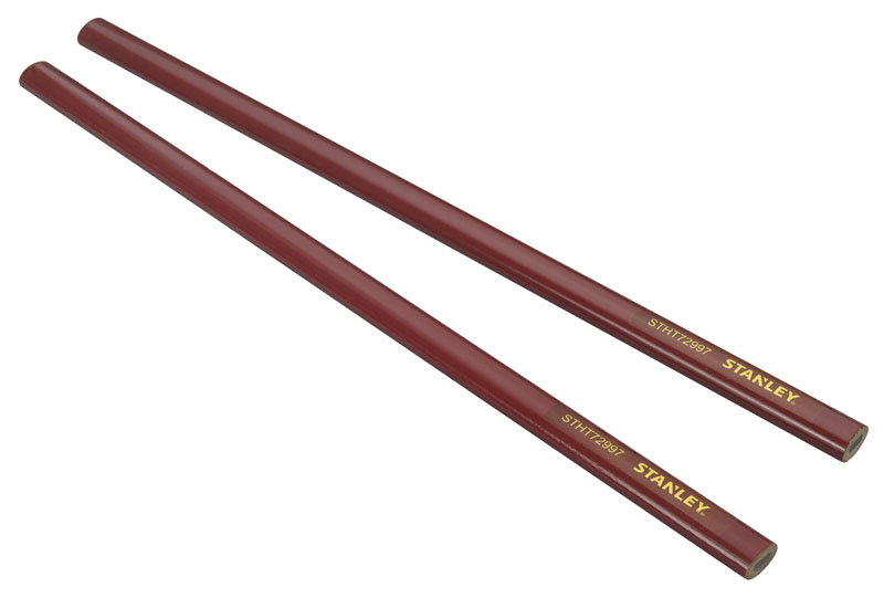 CRAYON DE CHARPENTIER CORPS ROUGE 30 CM