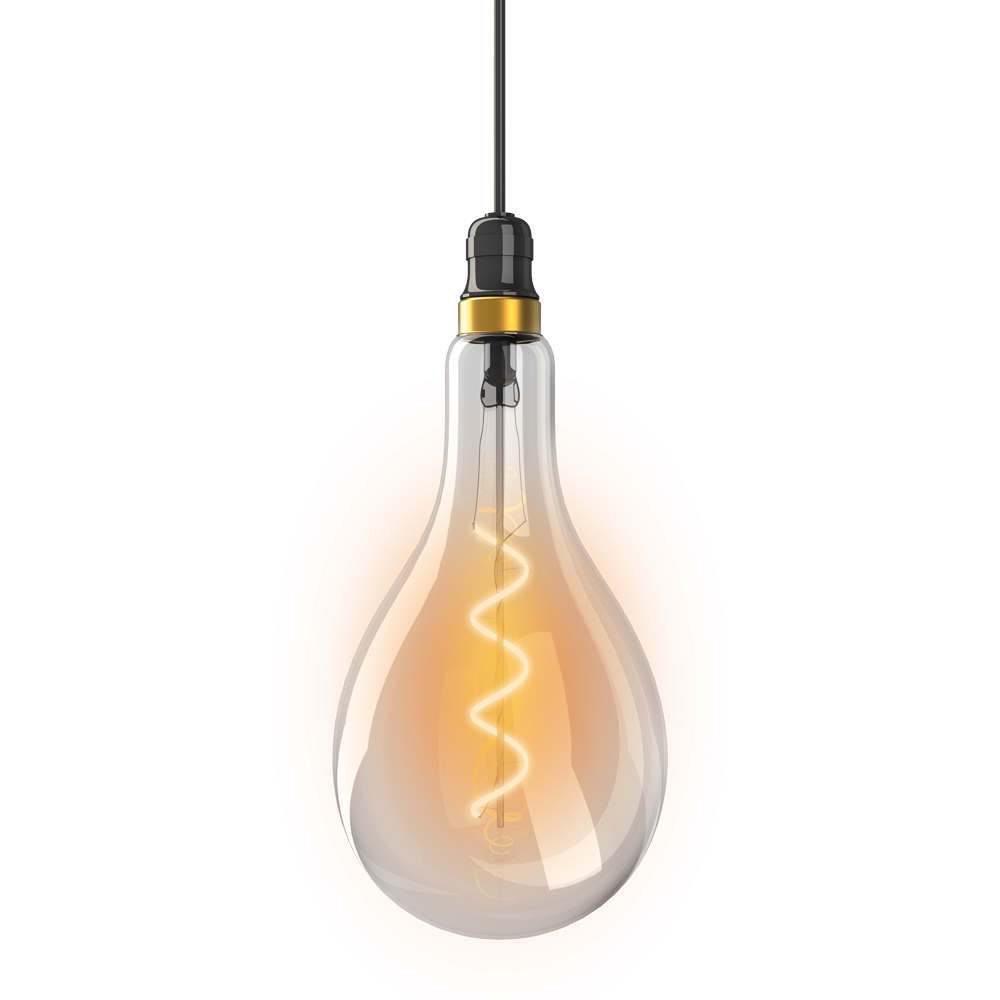 Ampoule LED Giant Poire Vintage E27 4W 323lm blanc chaud - XANLITE