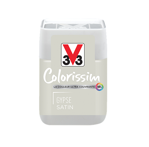 Testeur de peinture multisupport Colorissim gypse satin 75ml - V33