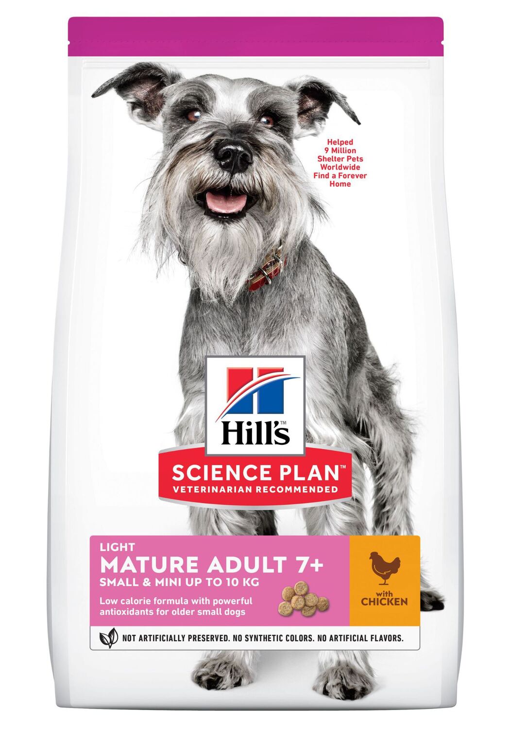 Croquettes chien Mini Light poulet 2,5kg - HILL'S SCIENCE PLAN