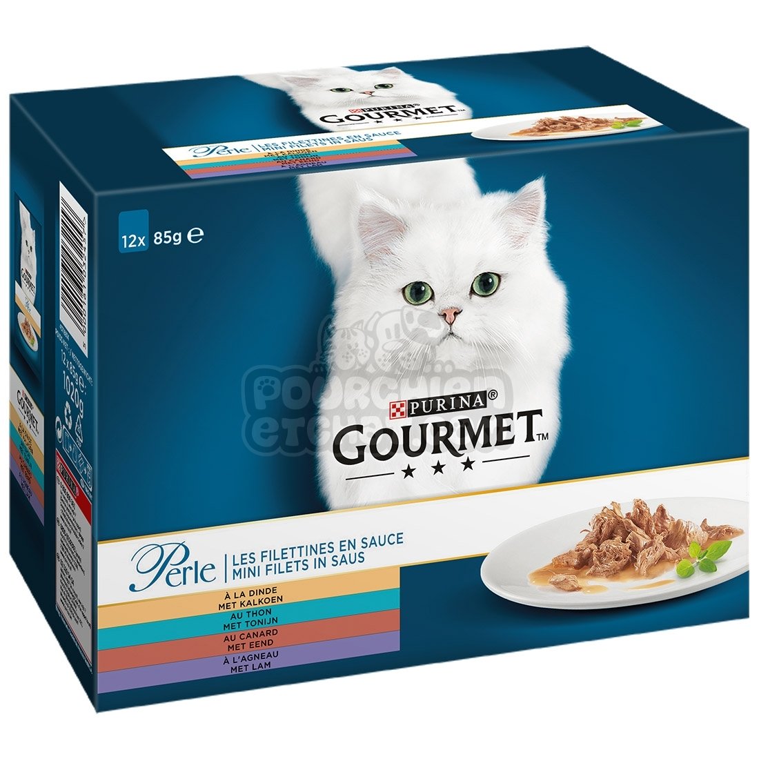 Pâtée Chat Les Filettines 12x85gr - GOURMET PERLE 