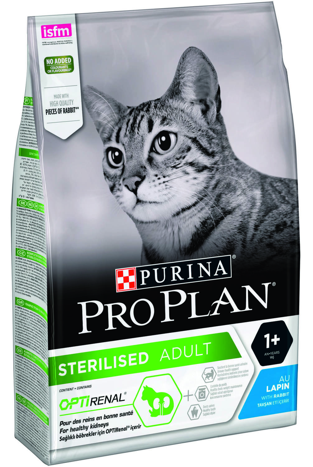Croquettes Chat Stérilisé Optirenal Lapin 3kg - PRO PLAN