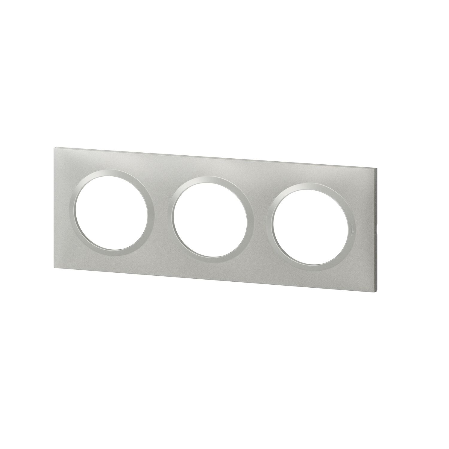 Plaque 3 postes aluminium Dooxie - LEGRAND