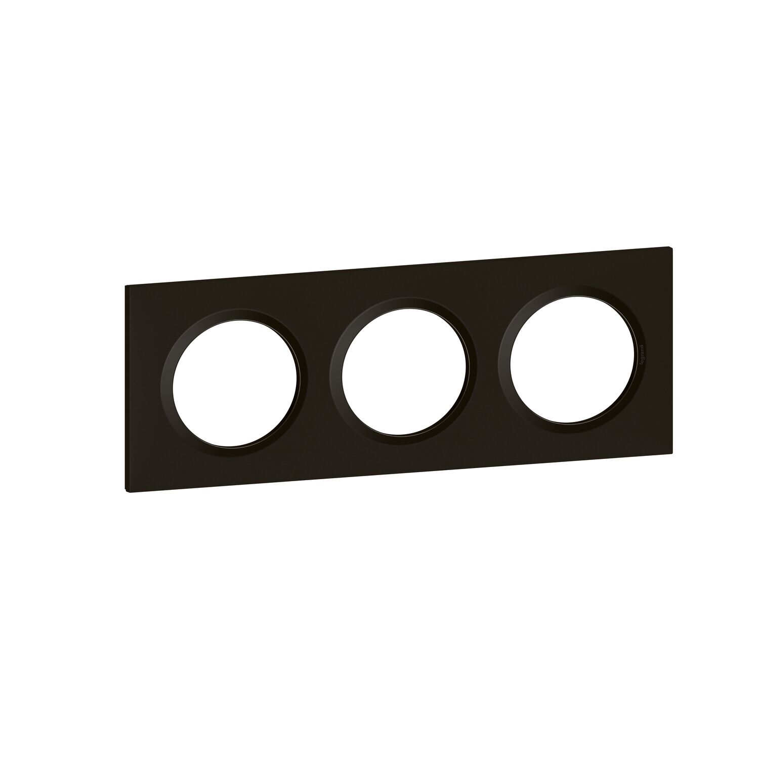 Plaque 3 postes noir velour Dooxie - LEGRAND
