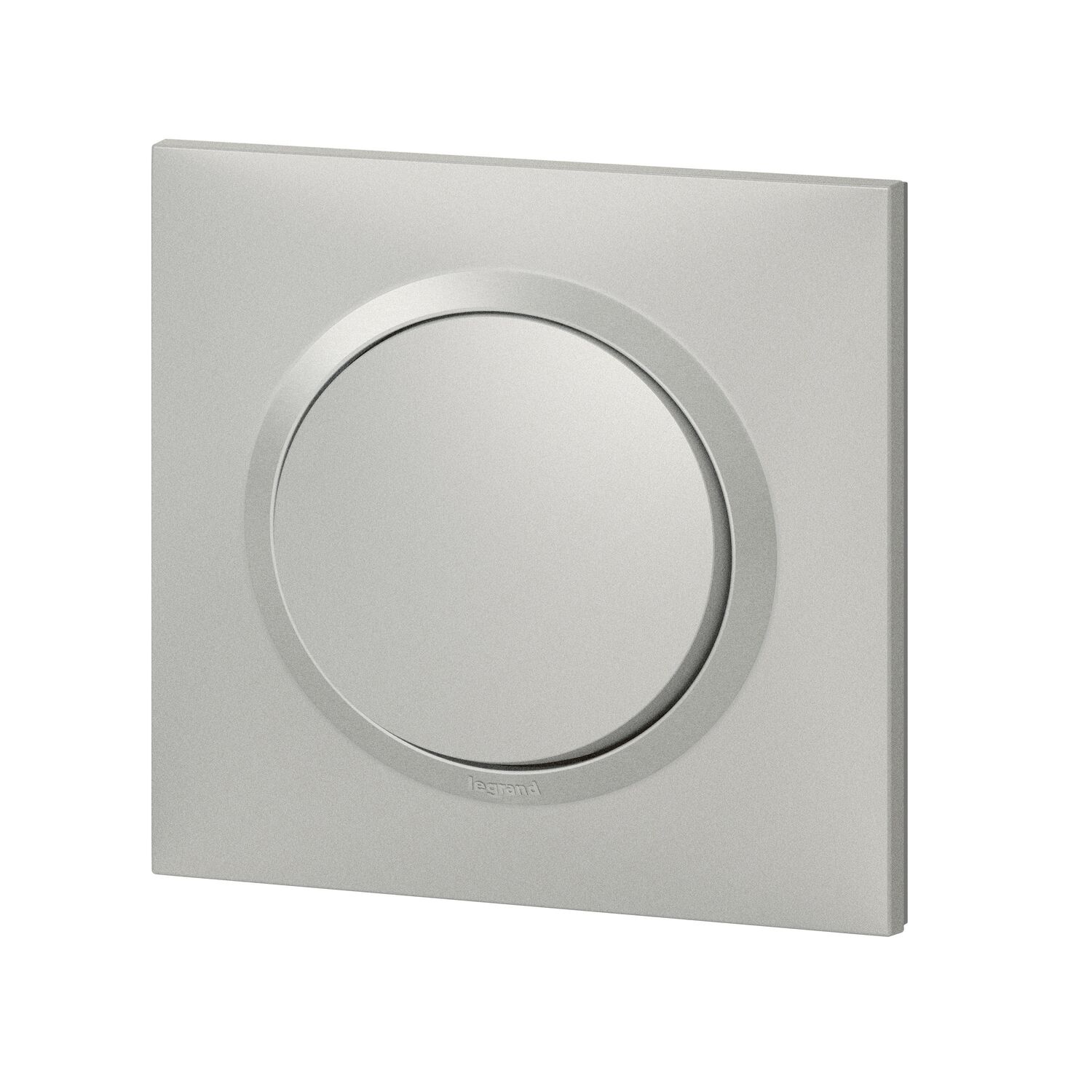 Interrupteur dooxie plaque carrée alu Legrand