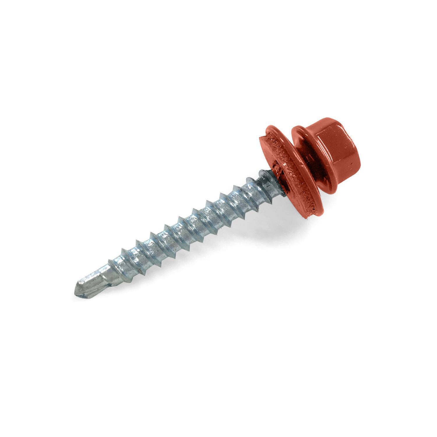 Kit visserie Tuile 50 vis 4,9x35mm Rouge RAL 8012