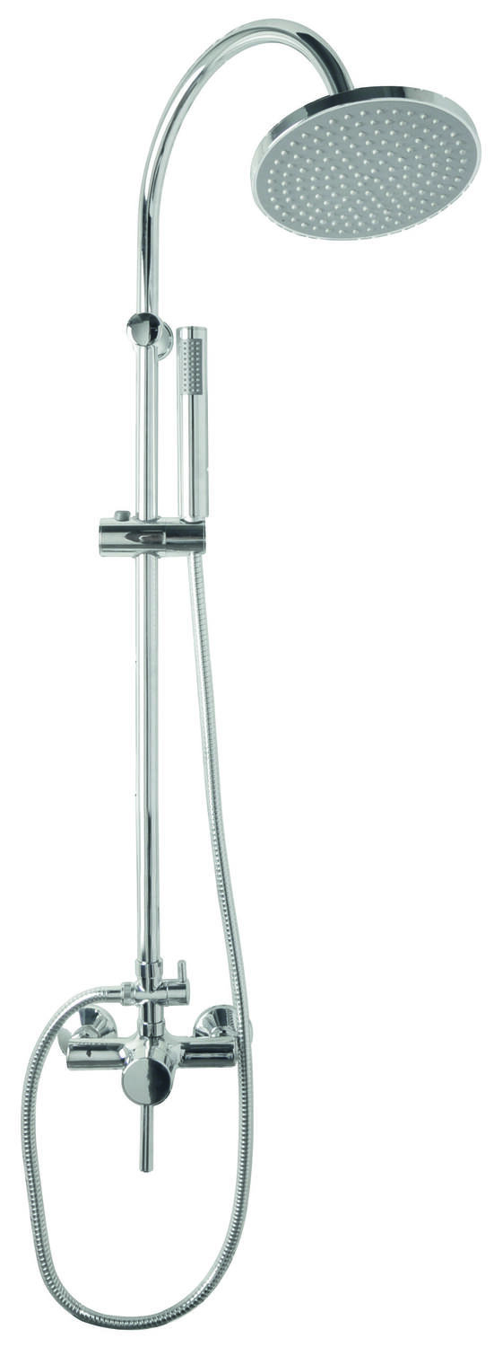 Combiné douche mécanique inox chromé - INVENTIV