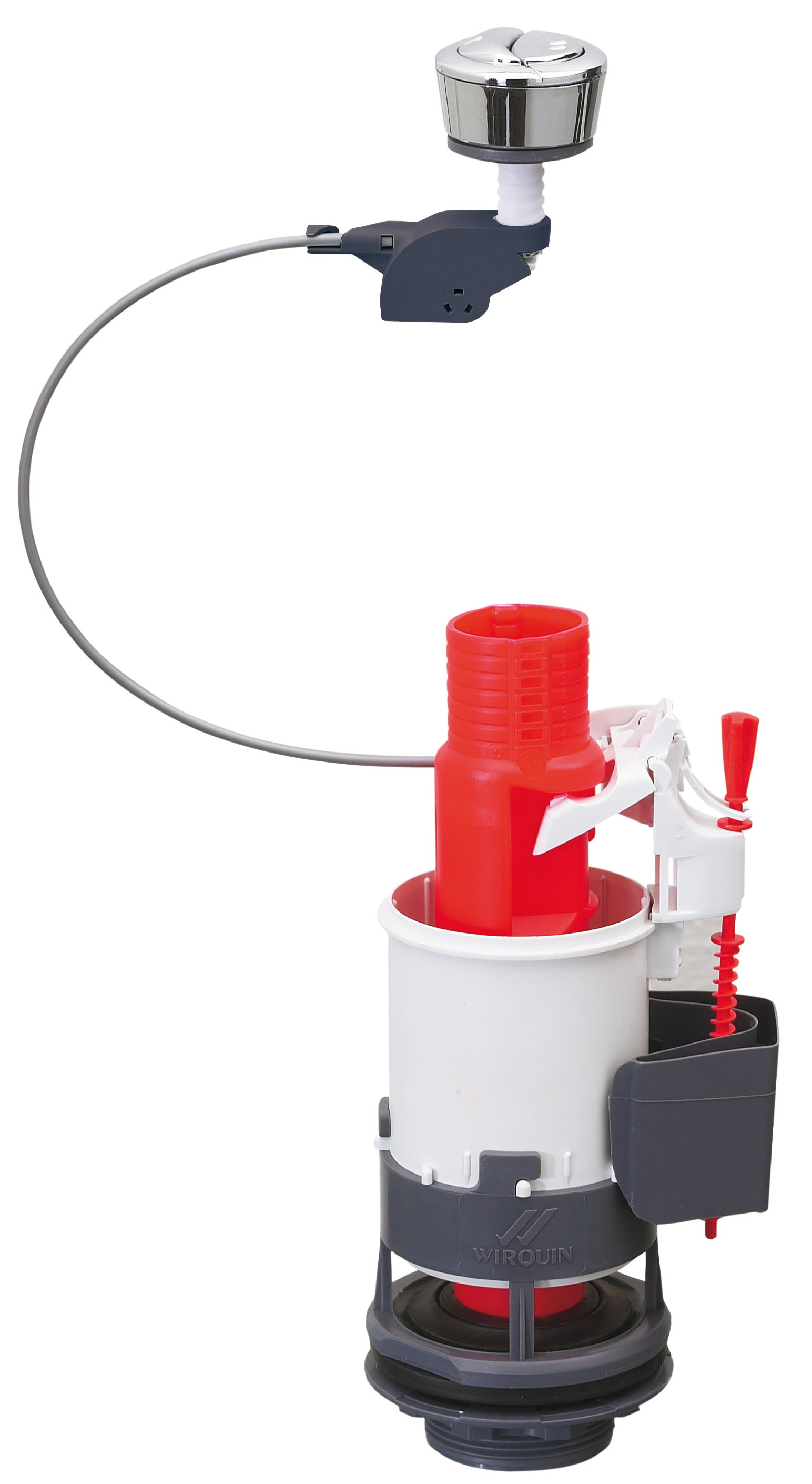Mécanisme seul double chasse d'eau à câble - INVENTIV