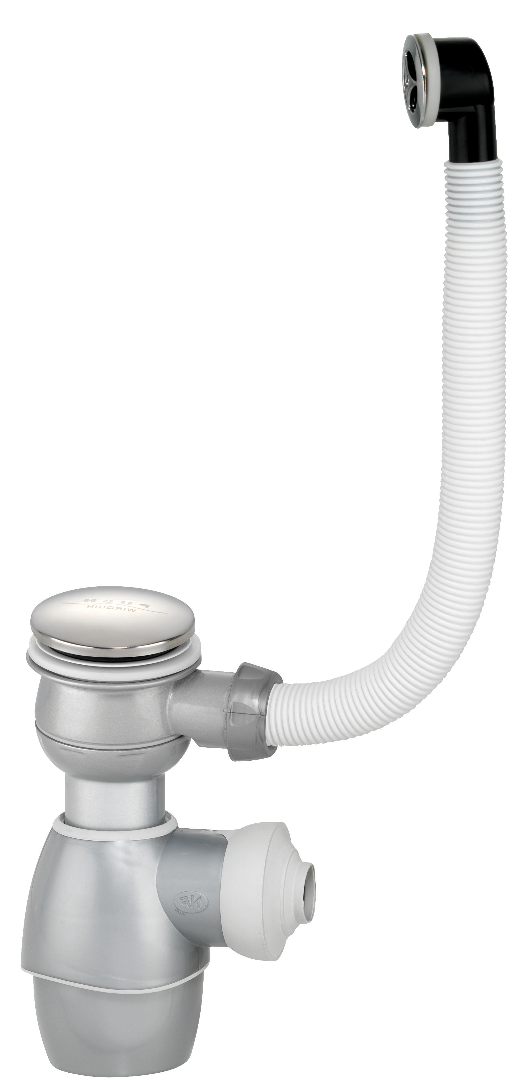 Ensemble bonde et siphon avec trop-plein pour lavabo - INVENTIV