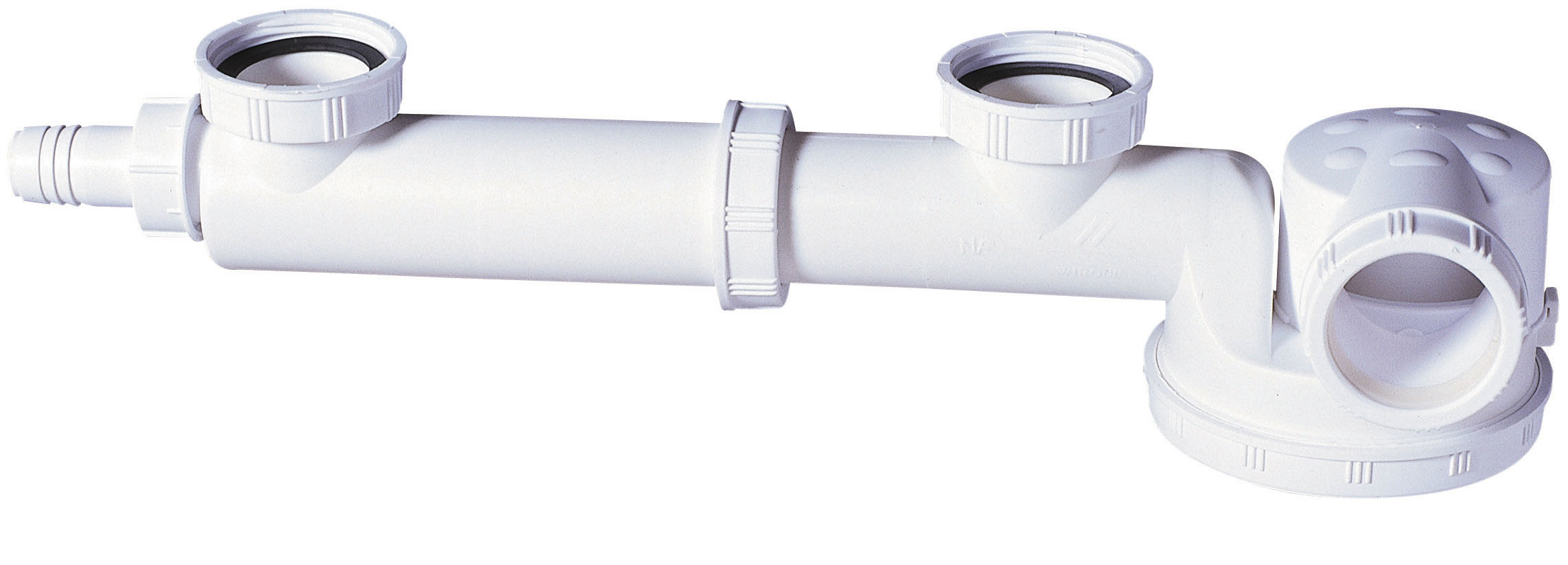 Siphon extra-plat pour évier 2 bacs - INVENTIV