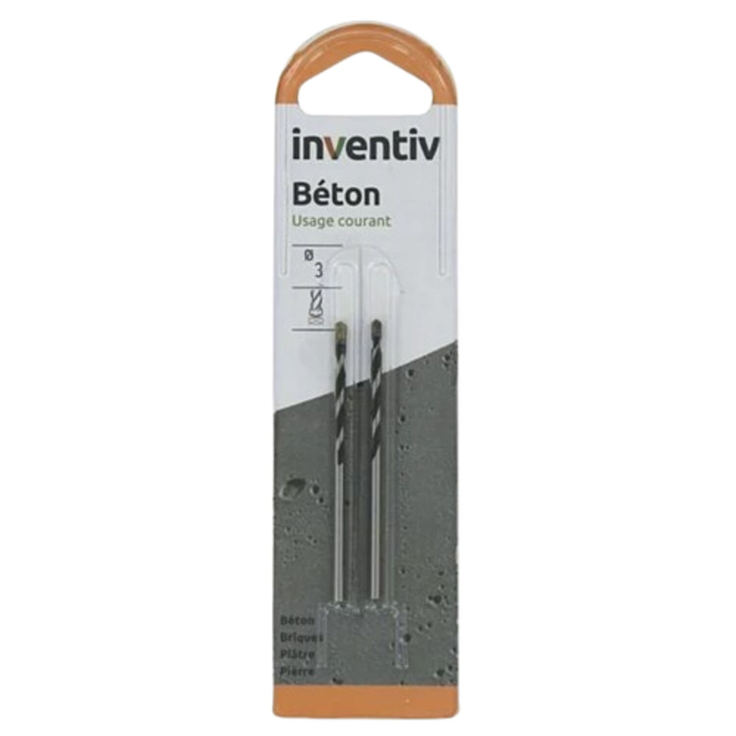 Foret béton Ø3 L170 x 50 mm - INVENTIV