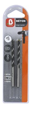 Foret béton Ø5 L170 x 50 mm - INVENTIV