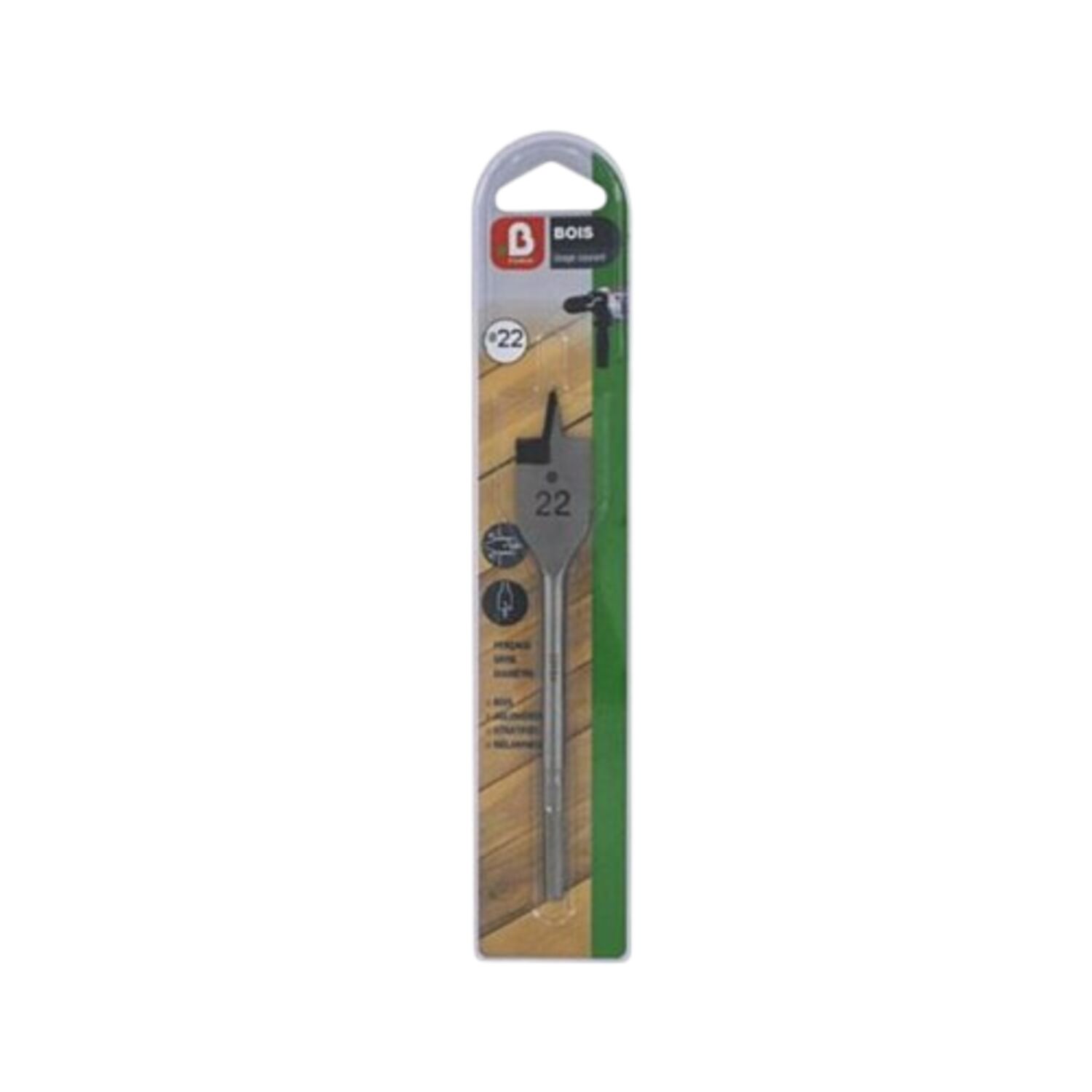 Mèche bois plate Ø32 mm - INVENTIV