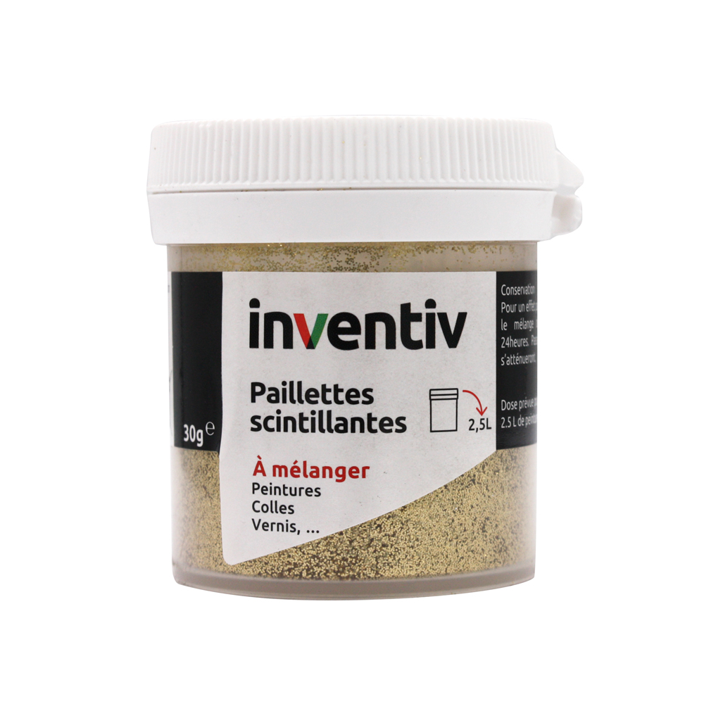 Paillettes scintillantes or 30g - INVENTIV