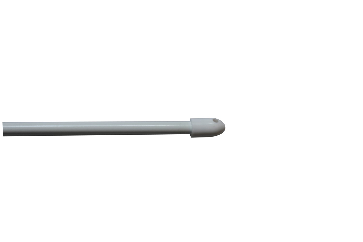 2 Barres Rideaux Rond Classique Extensible 50-80cm Blanc - 1ER