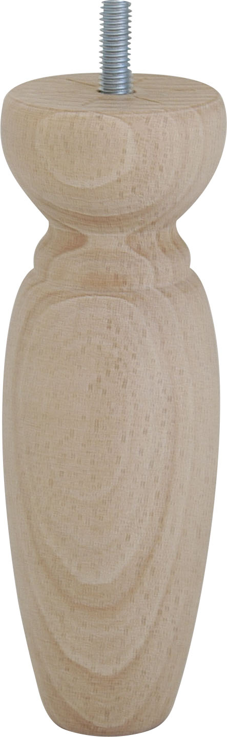 Pied Olive Bague H.150 Ø50 bois brut - BAR PLUS