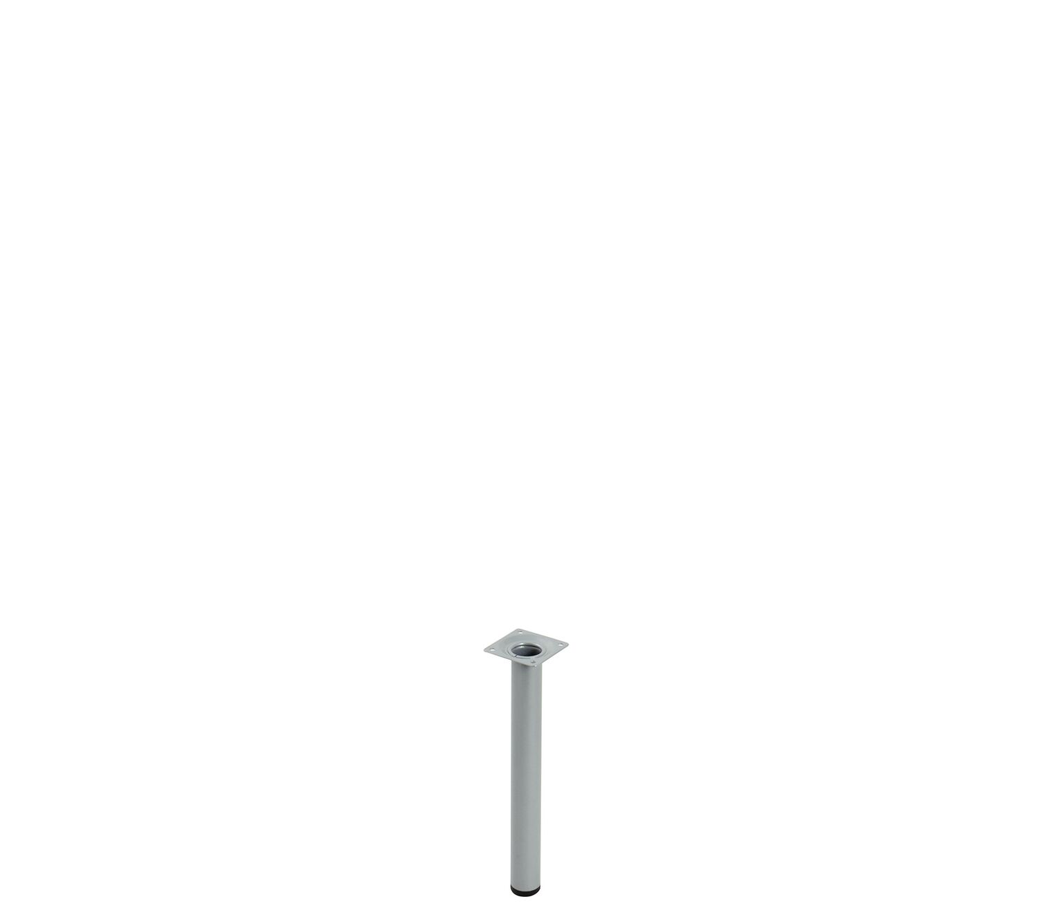 Pied metallique cylindrique sans verin gris H.250 ∅30 - BAR PLUS
