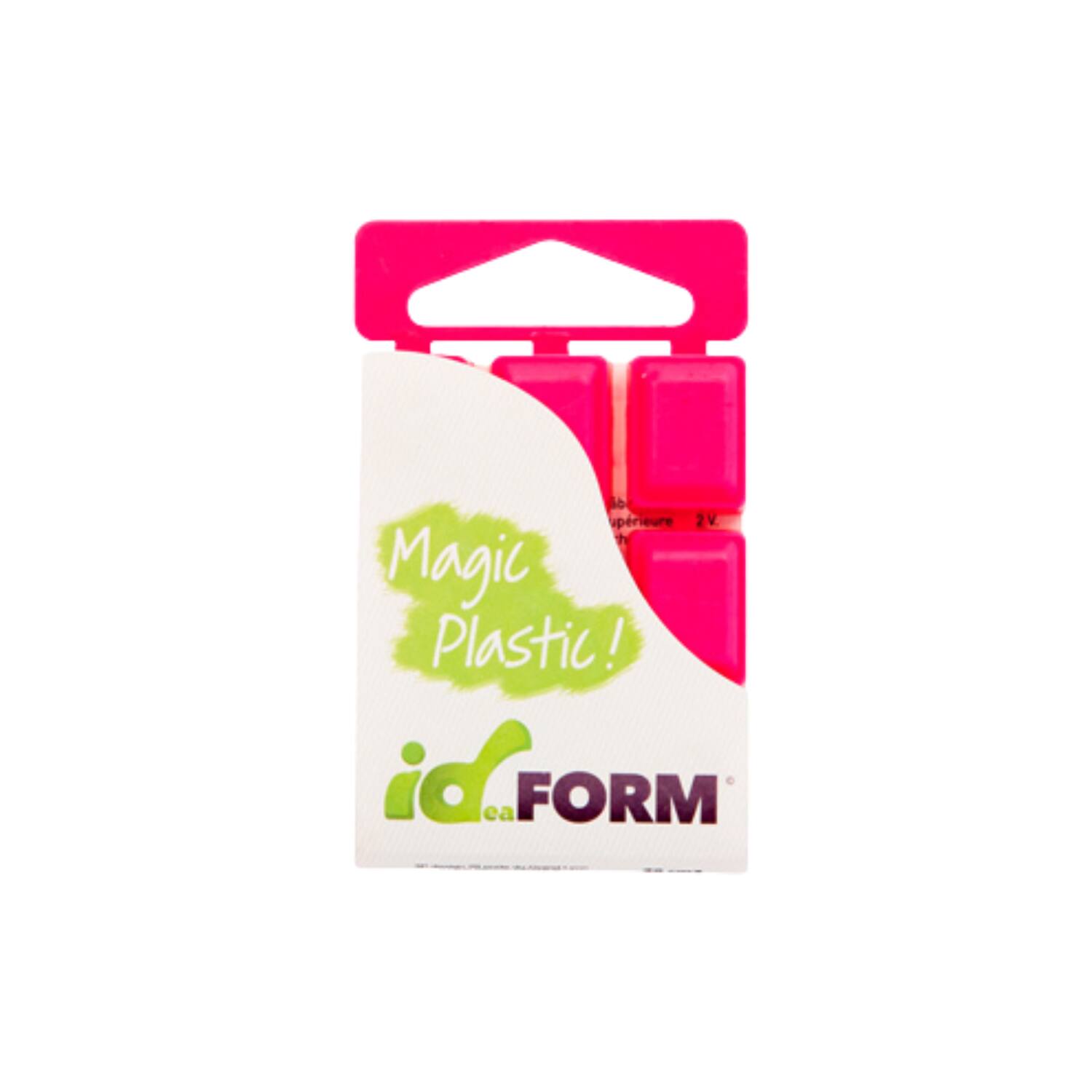 Tablette plastique thermoformable 20 cm3 rose - ID-FORM