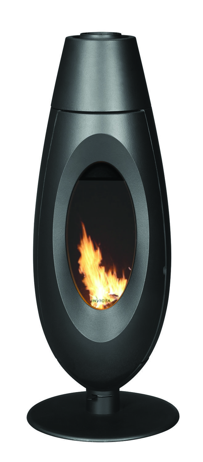 Poêle à bois Vertical Ovatio 3-7,5kW Bûches 32cm - INVICTA