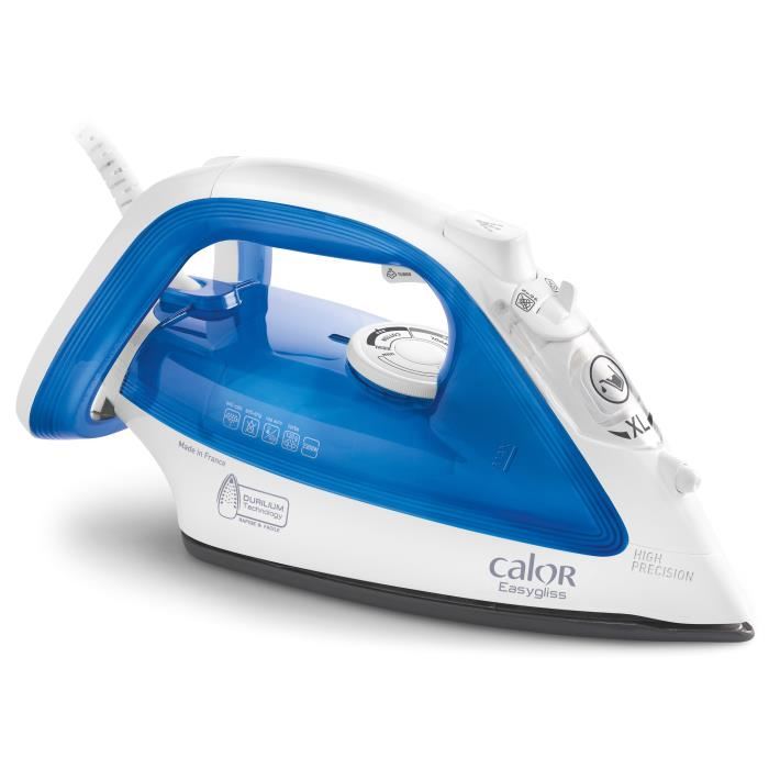Fer à repasser vapeur Easygliss bleu - CALOR