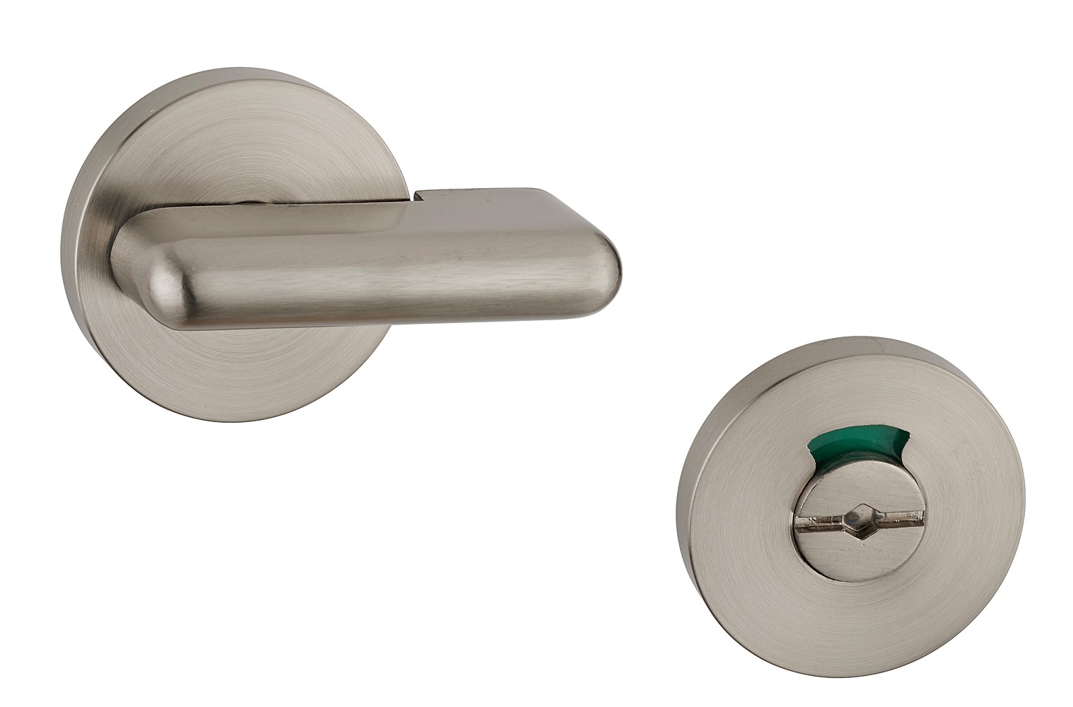 Verrou pour WC Ø 50mm nickelé satiné - THIRARD